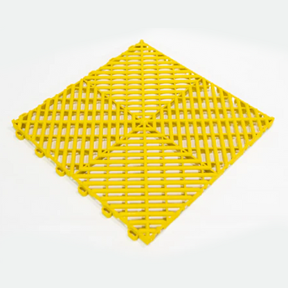 Modular Garage Flooring Tile - Box with 5 tiles - Yellow color