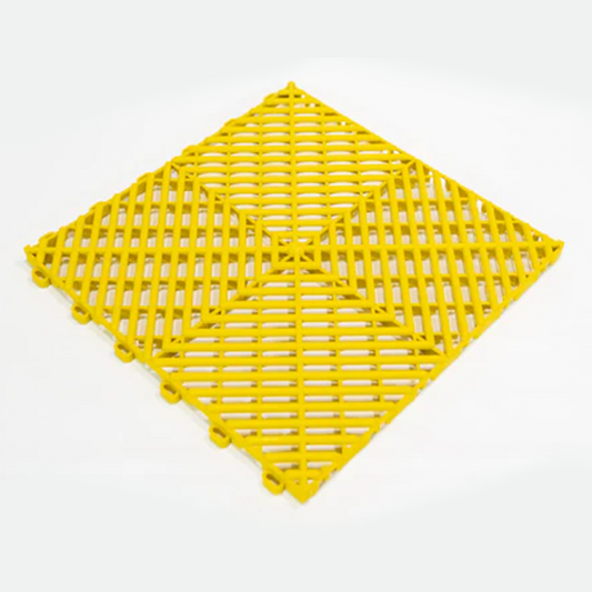 Modular Garage Flooring Tile - Box with 5 tiles - Yellow color